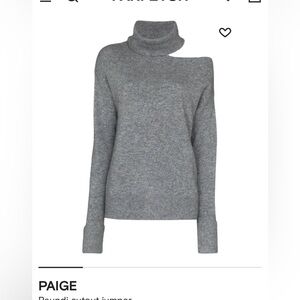 Paige off shoulder sweater gray